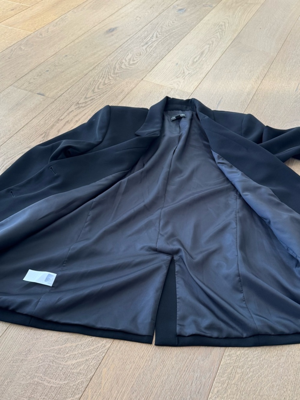 LOFT Versa Crepe Drape Oversized Blazer Black Size 2 - Picture 8 of 13